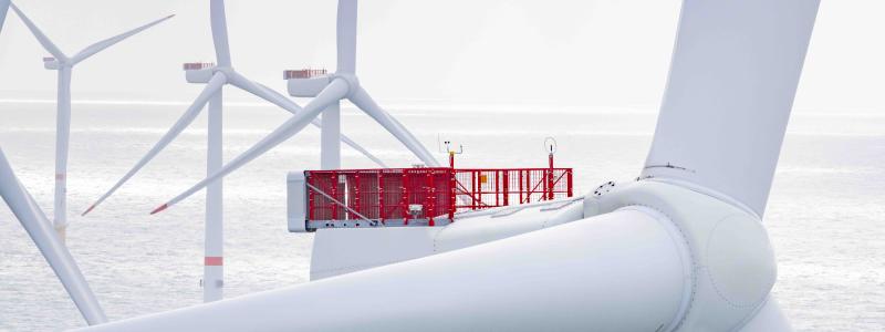 Vestas vindturbin, V164-9.5 megawatt, Northwester 2, I Belgien. Foto: Vestas