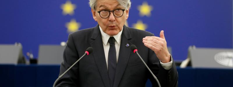 Jean-Francois Badias/AP/TT: Nya utsläppskrav för fordon ska presenteras av EU:s inremarknadskommissionär Thierry Breton. Arkivbild.
