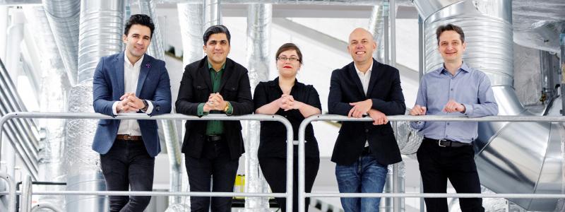 Mohammad Karimi, Reza Jafari Jam, Yoana Illarinova, Jonas Sundqvist och Dmitry Suyatin från AxiLabs. Foto: RISE