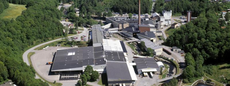 Munkedals papperbruk. Foto: Arctic Paper