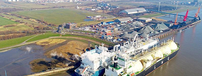 LNG-terminal i tyska Brunsbüttel. Foto: RWE