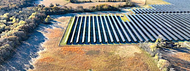 Solkraftsparken Delilah I Solar Energy Center i Lamar och Red River County, Texas. Foto: WEC Energy Group
