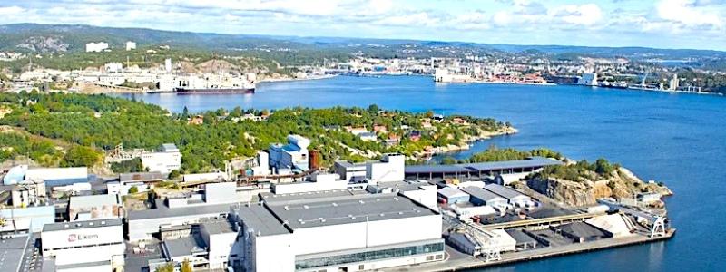 Industriområde i Fiska, Norge. Bild av: Greenstat ASA