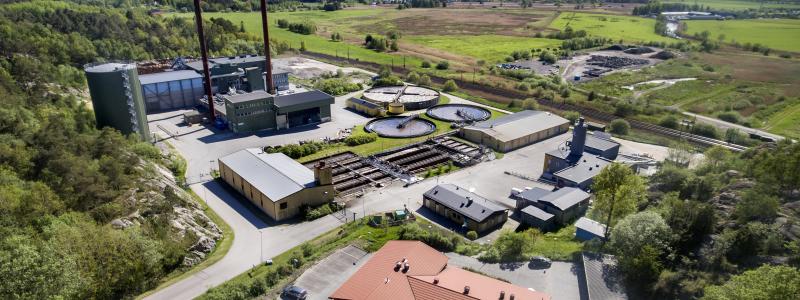 Hammargårds reningsverk i Kungsbacka byggs ut. Foto: Kungsbacka kommun