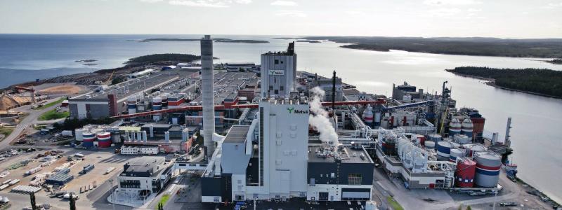Metsä Board äger bland annat Husums integrerade kartong- och massabruk. Foto: Metsä Board