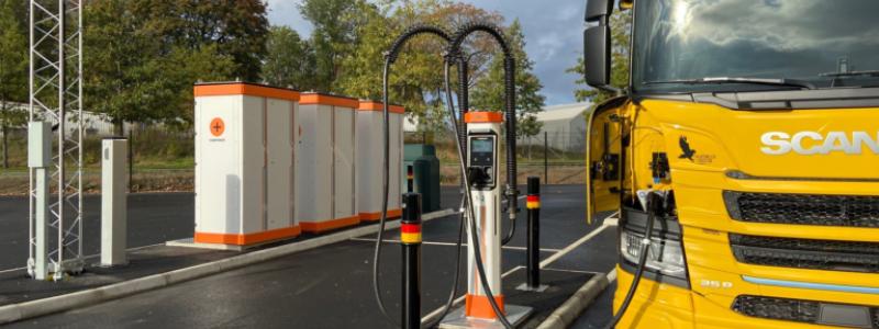 Kempower fokuserar på utveckling av högeffektsladdningslösningar för eldriven tung trafik. Foto: Kempower