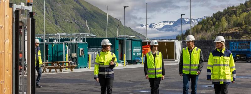 Planen är att anläggningen i Rjukan ska tas i drift i slutet av 2027. Enligt Norwegian Hydrogen kommer den då att kunna leverera vätgas till både befintliga och nya kunder i södra Norge samt delar av Sverige. Foto: Norwegian Hydrogen