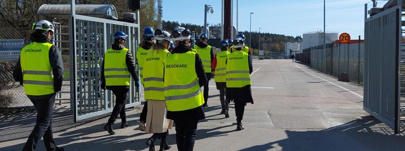 Mark- och Miljödomstolen gjorde en syn i samband med förhandlingen. Foto: Sara Mårlind