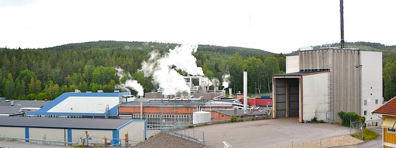 Sofidels vävnadskvarn i Kisa, Kinda kommun, Sverige. Foto: Wikipedia Common, kredit: Sofidel Sweden AB/Bengt Oberger