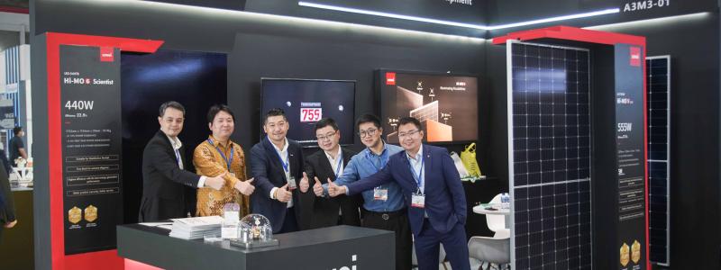 LONGi har deltagit i 2023 års upplaga av Solartech Indonesia i Jakarta och visat upp sin nya Hi-MO 6-produkt. Denna modul kan möta de olika marknadsbehoven på den indonesiska distribuerade PV-marknaden. Foto: LONGi