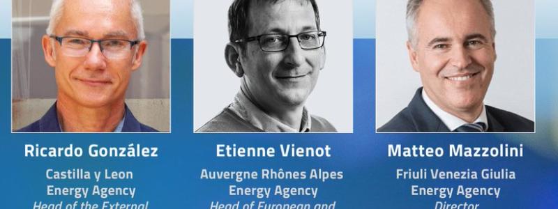 Några av talarna på konferensen "Europe Bioenergy Future 2023", som blev en dynamisk plattform för fortsatt utveckling inom bioenergin. Etienne Vienot från Auvergne-Rhône-Alpes energibyrå, presenterade till exempel en rad intressanta insikter om biomassaprojekten i ett cirkulärt ekonomiperspektiv, vid EBF2023. Foto: EBA