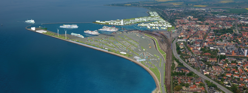 Trelleborgs Hamn ska nå nå nettonollutsläpp till 2040. Foto: Trelleborgs hamn