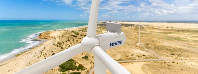 Vestas vindturbin V163 på 4.5 megawatt i Brasilien. Bild: Vestas