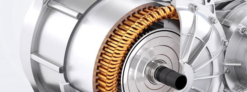 Veekim följer principen för en permanentmagnetdriven elmotor, eftersom denna i jämförelse med en separatmagnetiserad elmotor har överlägsna egenskaper för många användningsområden. Kärnkomponenterna i en sådan motor är:
Rotor – den roterande komponenten som, utrustad med permanentmagneter, vrider motoraxeln.
Stator – den fasta komponenten med strömförande koppar- eller aluminiumledare.
Foto: Veekim