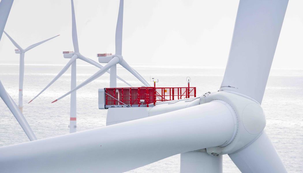 Vestas vindturbin, V164-9.5 megawatt, Northwester 2, I Belgien. Foto: Vestas
