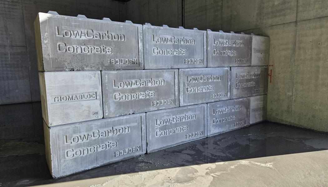 Slagg från Bolidens metallproduktion kan bli cementersättning. Foto: Thomas Concrete Group