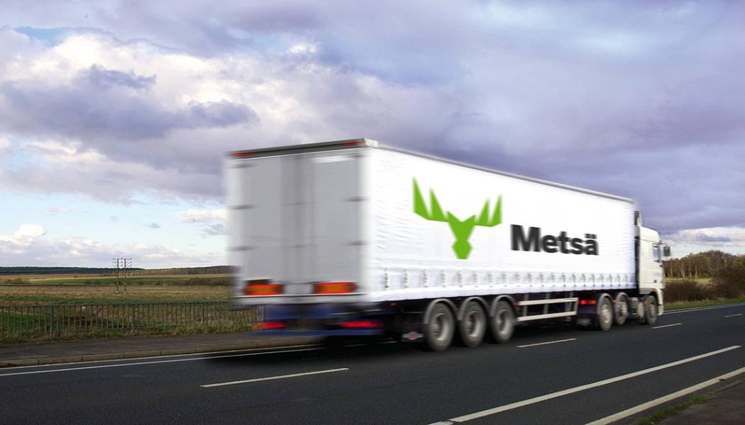 Målet för Metsä Group är att utöka biobränsletäckningen för egna transporter till 100 procent. Foto: Metsä Group