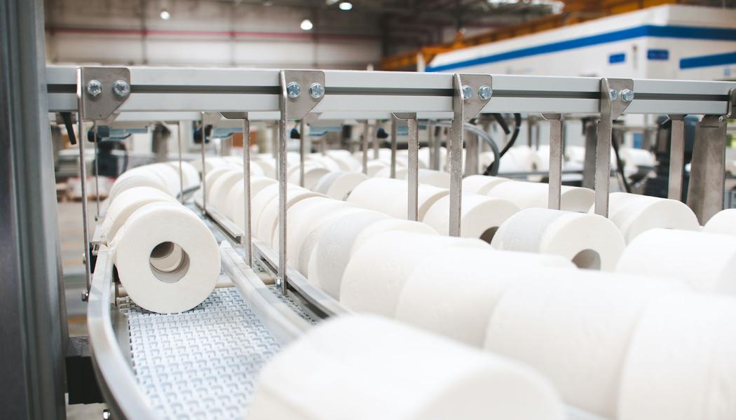 En produktionslinje vid Velvet Cares nuvarande fabrik i Klucze i Polen. Foto: Velvet Care