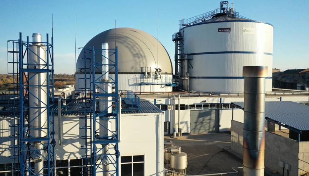 Biogasanläggning i ukrainska regionen Vinnitsa. Foto: UABIO