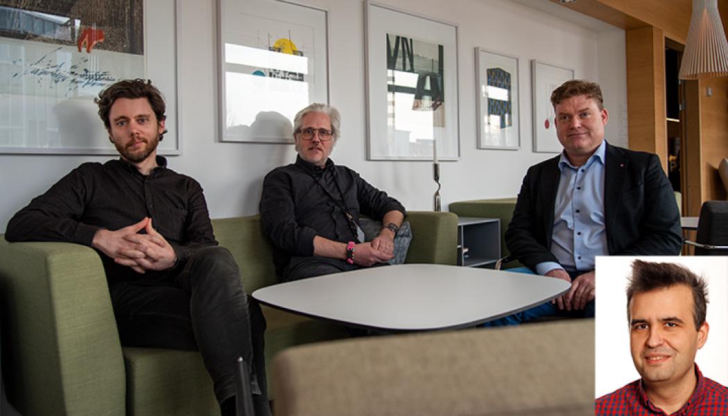 Martin Magnusson, Mattias Bäckström, Magnus Löfstrand och Todor Stoyanov (infälld bild) har beviljats finansiering från Vinnova för  fyra forskningsprojekt kopplade till gruvindustrin. Foto: Örebro universitet