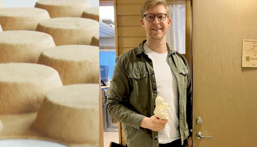 Ecopals skivor kan kallas nästa generations sandwich-konstruktion.  Bild: Paper Province