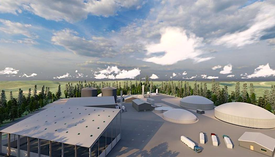 Anläggningen planeras att tas i kommersiell drift i början av 2026. Detta projekt är en del av Gasums satsning på hållbar energi och företagets fortsatta arbete för att minska utsläppen i Norden. Bild: Gasum