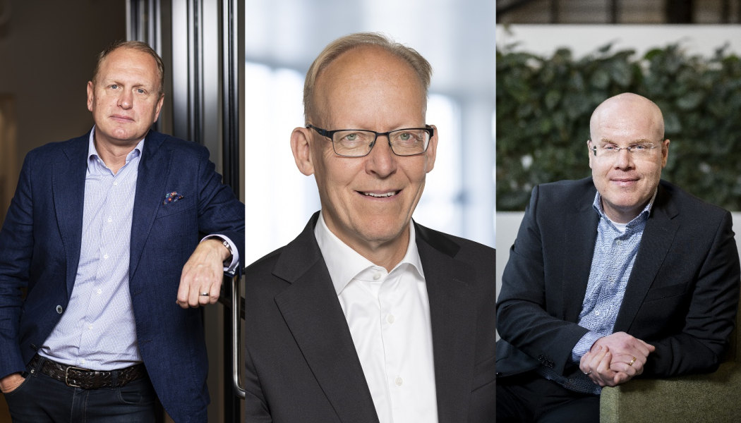 Fr. v: chef för Europa, Mellanöstern och Afrika på Hitachi Energy och Henrik Henriksson, CEO på H2
Green Steel. Foto Hitachi