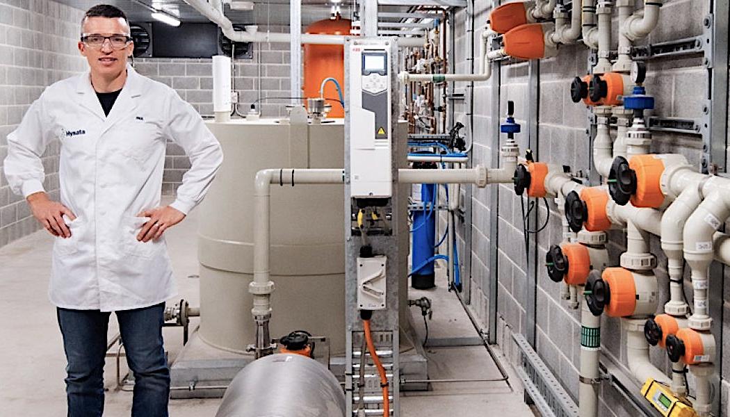 Företagets labb. Hysatas teknik väntas sänka den nivåiserade kostnaden för vätgas (LCOH) avsevärt, vilket kan spara miljardbelopp för kunder inom grön vätgas. Foto: Hysata