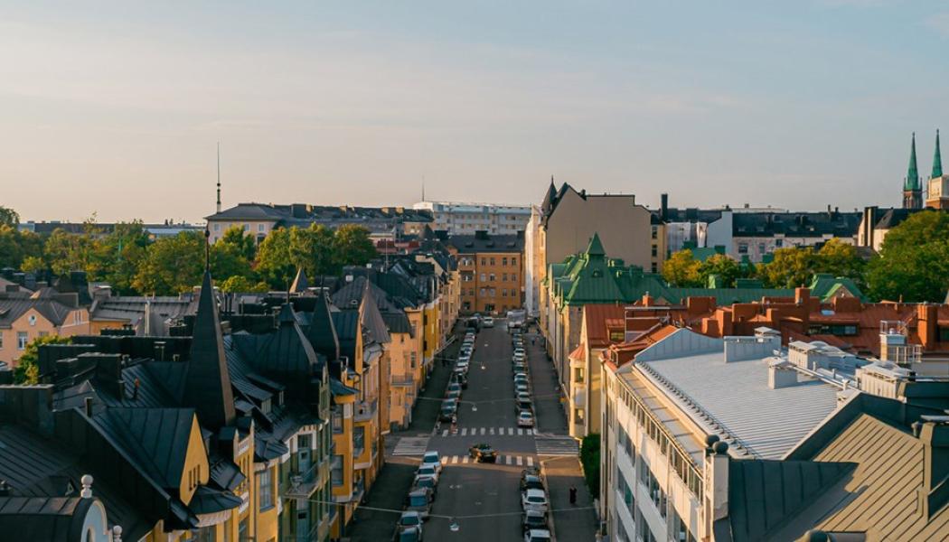 Äldre bostadsbestånd i Helsingforsstadsdelen Eira, som också till större delen energiförsörjs av Helen. I denna stadsdel har de största och betydande länderna även sina ambassader. Foto: Helen