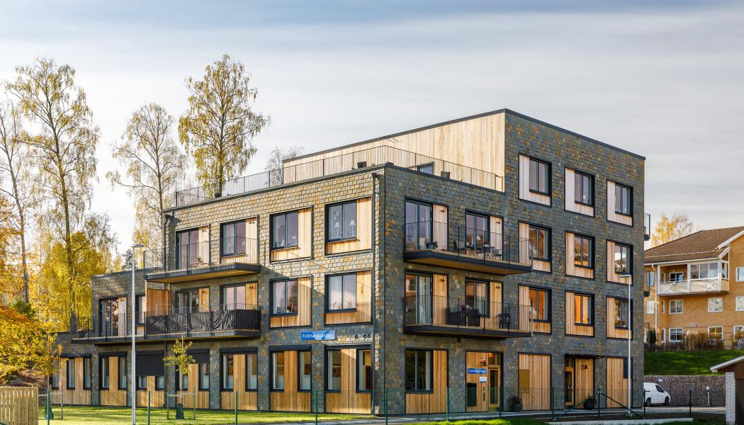 Bostäder och tandvård i Bengtsfors, ett av projekten som ingår i studien. Foto: Arkitema