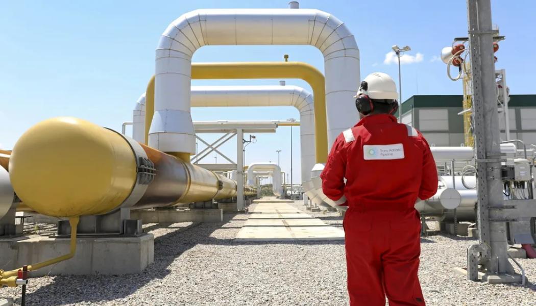 En blockventil på den strategiskt viktiga Trans Adriatic Pipeline, TAP. Foto: (TAP).