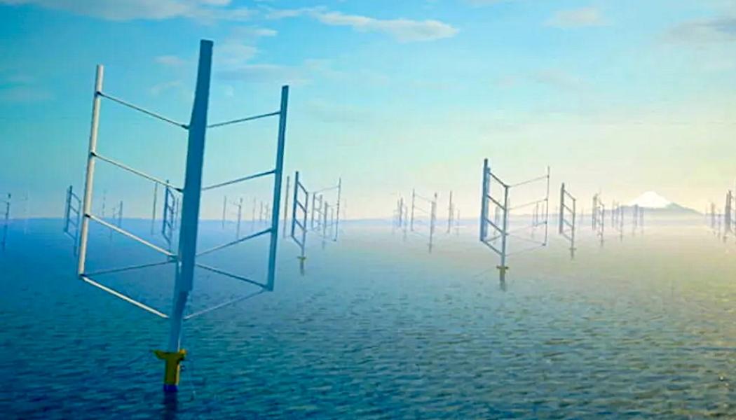 Vertikala axlar kan även fånga vind från alla riktningar, vilket kan leda till en mer jämn elproduktion oavsett vindförhållanden. Foto: Albatross Technology