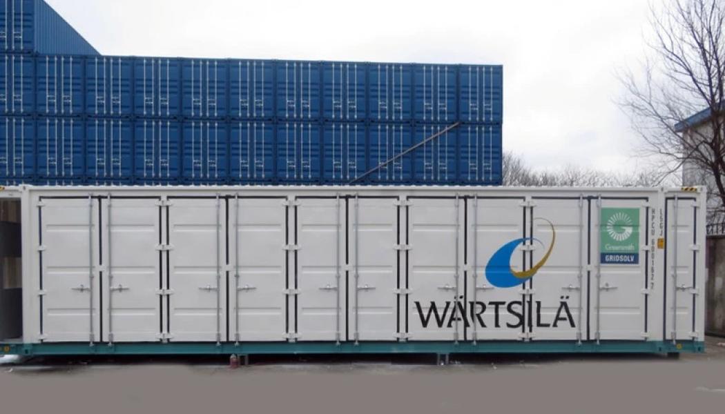 Företaget Wartsiläs tekniska GridSolv-lösning. källa: Wärtsilä
