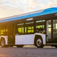 Vätgasdriven Urbino 18-buss. Foto: Solaris