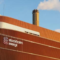 Enligt Stockholm Exergi blir det en av Europas första storskaliga anläggningar för infångning av koldioxid genom bio-CCS. Foto: Stockholm Exergi
