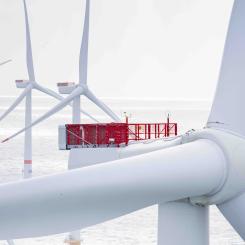 Vestas vindturbin, V164-9.5 megawatt, Northwester 2, I Belgien. Foto: Vestas