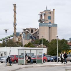 Fredrik Sandberg/TT: Cementas cementfabrik i Slite på Gotland. Arkivbild.