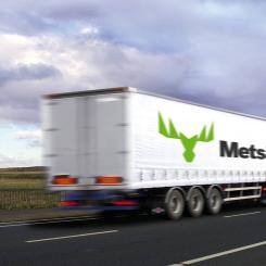 Målet för Metsä Group är att utöka biobränsletäckningen för egna transporter till 100 procent. Foto: Metsä Group