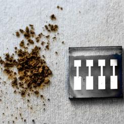 Kraftlignin kommer direkt från trämassa och kan användas för att skapa stabila solceller tack vare dess förmåga att skapa många många vätebindningar som fungerar som ett lim. Foto: Thor Balkhed