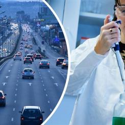Forskare på Chalmers presenterar nu ett nytt och effektivt sätt att återvinna metaller från elbilsbatterier. Léa Rouquette, doktorand vid institutionen för kemi och kemiteknik på Chalmers, är en av författarna till den nyligen publicerade studien. Foto: Pixabay | Zdravko Shishmanov och Chalmers | Anna-Lena Lundqvist