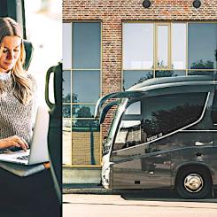 Kraftfulla Scania OC13-motorer, kända från lastbilsvärlden, ger bussarna 410 hästkrafter och ett vridmoment på 2 000 Nm. Kombinationen med Scanias egen Opticruise-växellåda lovar optimal komfort och effektivitet under resans gång. Foto: Vy Travel AB/Bus4You