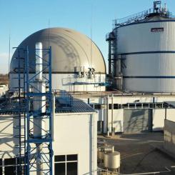 Biogasanläggning i ukrainska regionen Vinnitsa. Foto: UABIO