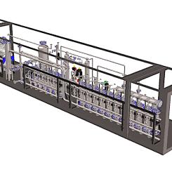 Dessa kärl är konfigurerade i ett led-lag-system, vilket gör att det använda materialet kan förnyas under drift. En positiv bieffekt av denna process är att det återstående syret förbrukas. Vattnet som bildas som biprodukt måste tas bort med ett TSA-torksystem, utvecklat av UGS, som är medlem i branschledande biogasföreningar i Nordamerika och Europa. Bild: UGS