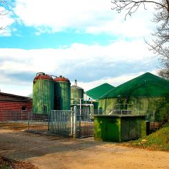 Biogasproduktion nära Sevelten, Tyskland: Foto: Wikipedia Common, kredit: Cec-clp