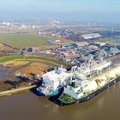 LNG-terminal i tyska Brunsbüttel. Foto: RWE