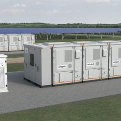 Energilagring för solpark i Fulham, Australien. Illustration: Wärtsilä