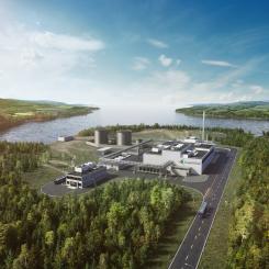 Illustration av den planerade e-metanolanläggningen i finländska Haapavesi. Foto:Liquid Wind