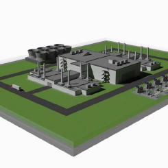 SMR-anläggningen SEALER-55 beräknas få en effekt på upp till 55 MW. Foto: Blykalla