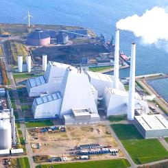 Ørsteds Avedøre kraftverk i storköpenhamnsområdet. Foto: kredit: Ørsted.