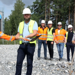 Från vänster: Magnus Hamnér, Ragn-Sells, Jonas Persson, AF Bygg Syd, Anders Gustafson, Ragn-Sells, Hugo Jönsson, AF Bygg Syd, Stefan Wahlberg, Ragn-Sells, Eray Eryilmaz, Vilokan och Erik Gustafsson, Ragn-Sells. Foto: Ragn-Sells